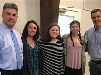 2018 scholarships at the Hudson Elks recipients