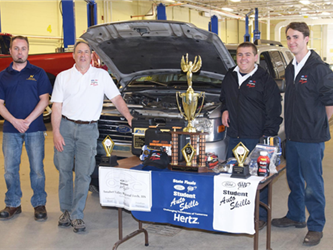 2019 scholarship winners of the Ford AAA Automotive Skills Competition Massachusetts