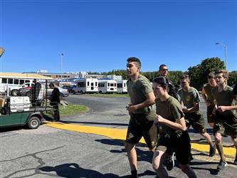 mjrotc students outdoors