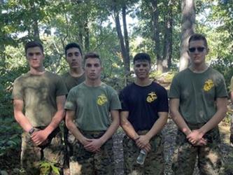 mjrotc students outdoors