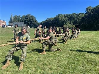 mjrotc students outdoors