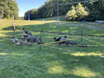 mjrotc students outdoors